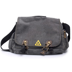 Black canvas men messenger bag